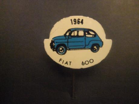 Fiat 600 miniklasseauto (stadsauto) 1964 blauw